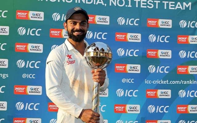 Virat Kohli with Test Championship title